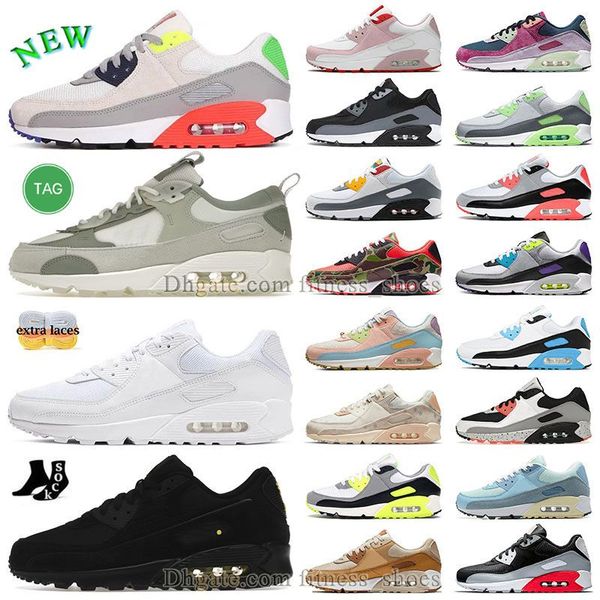 

authentic 90 react running shoes 90s men women walking sneakers orange peel black leather grey yellow multicolor terrascape lucha futura min