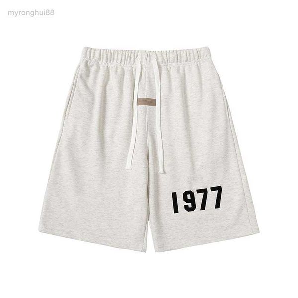 

21ss reflective high street shorts men's casual sports pant loose oversize style drawstring short pants trend designer ess essentail sh, White;black