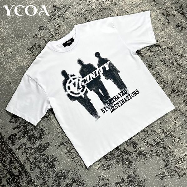 

mens tshirts men streetwear hip hop t shirt oversized graphic retro vintage harajuku loose cotton tees korean fashion y2k aesthetic clothes, White;black