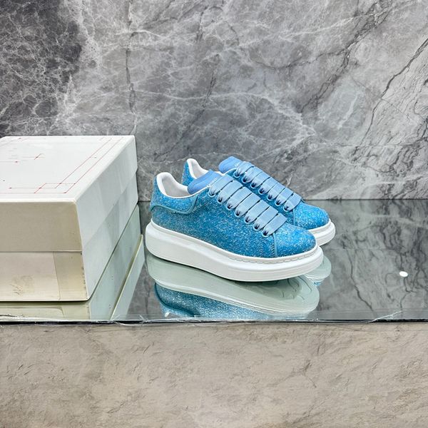 

2023 new casual shoes designer sneakers women luxury sequin classic white 0511, Black