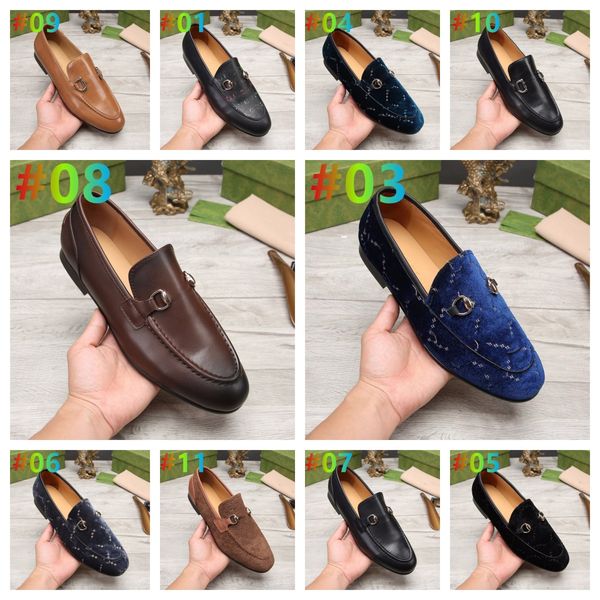 

designers shoes men fashion loafers genuine leather mens business office work formal dress shoes brand designer party wedding flat shoe, Black