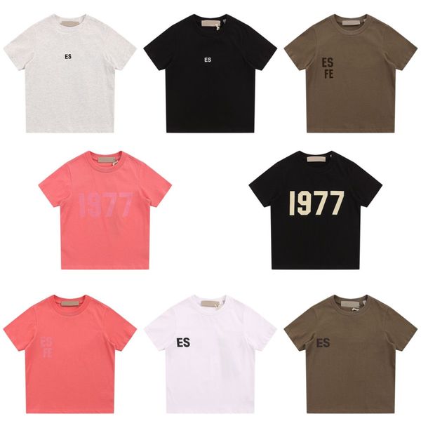 

toddlers kids ess t-shirts boys girls clothing essentials tees summer baby children kids youth casual short sleeve t-shirt printed, Blue