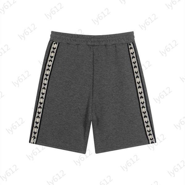

designer shorts mens summer fashion classic logo embroidered pattern printed design relaxed elastic waist knee length black men brand short, White;black