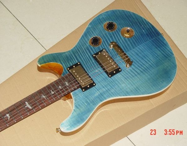 

musical instruments bule burst electric guitar maple fingerboard 58