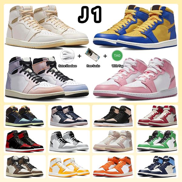 

mens womens 1 1s basketball shoes skyline craft sail reverse laney valentines day lost & found patent bred university blue obsidian lucky gr