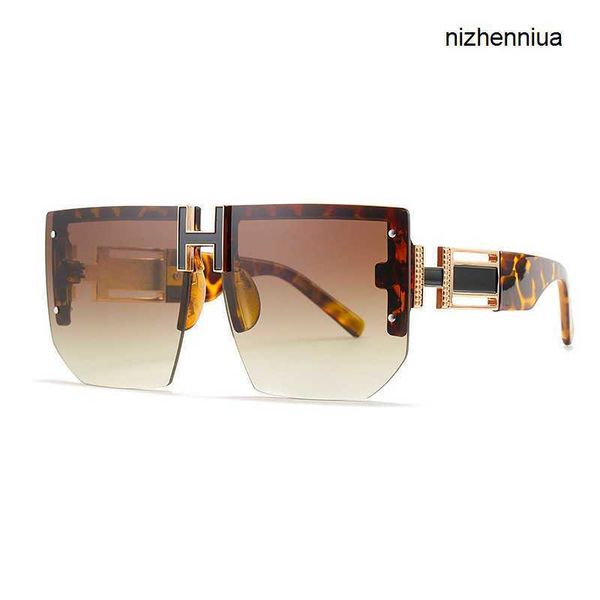 

hermm elegant sunglasses 2023 new large frame personalized less trimmed fashion collapsible glasses 7ml2, White;black