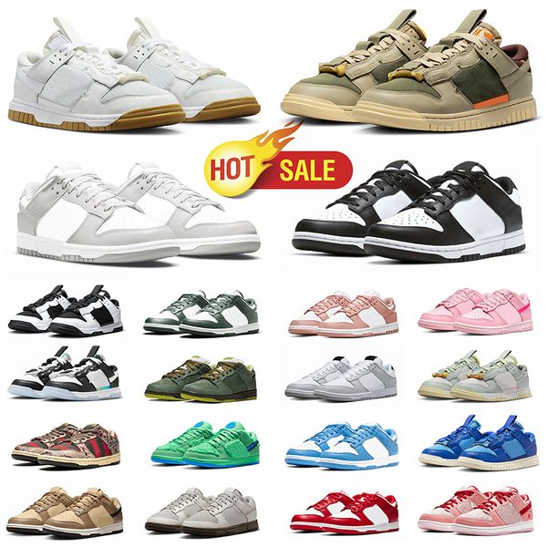 

2023 designer running shoes for men women reverse panda brown jarritos unc triple pink lows white black grey fog kentucky chicago syracuse m