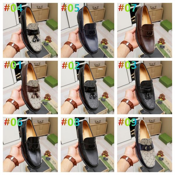 

2023 italian men handmade flats party wedding genuine leather dress shoes male brand slip on casual loafers s plus size 38-45, Black