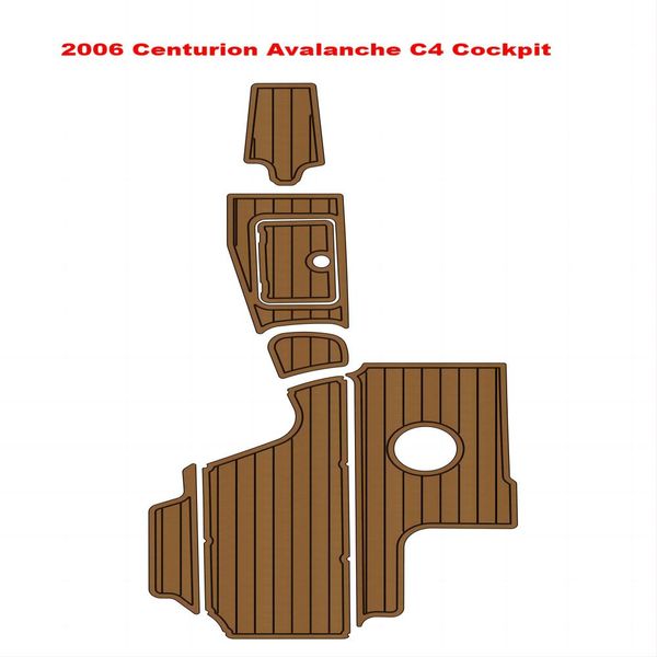 

2006 centurion avalanche c4 cockpit pad boat eva faux foam teak deck floor mat