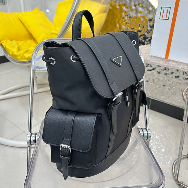 

latest designer bag fit men backpack school bag canvas student bag outdoor travel bag solid color nylon leather shoulder bag business postma