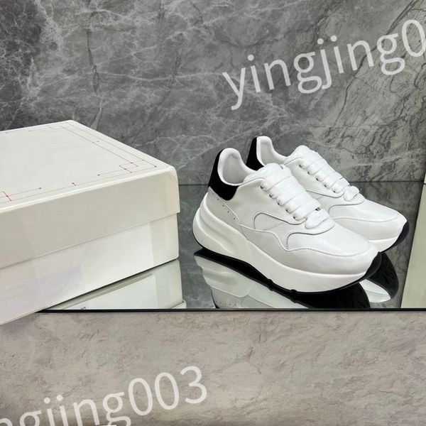 

luxury designer casual shoes sneakers reflective vintage shoes mens women trainers leather sneaker shoes, Black