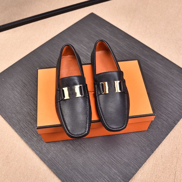 

luxury brand suede leather shoes for men designer comfortable driving shoes loafers flats dress footwear zapatos hombre, Black