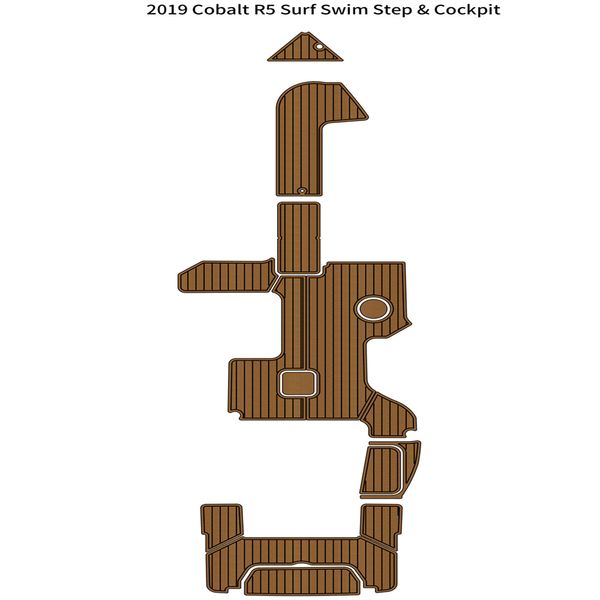 

2019 cobalt r5 surf swim platform cockpit pad boat eva foam teak deck floor mat