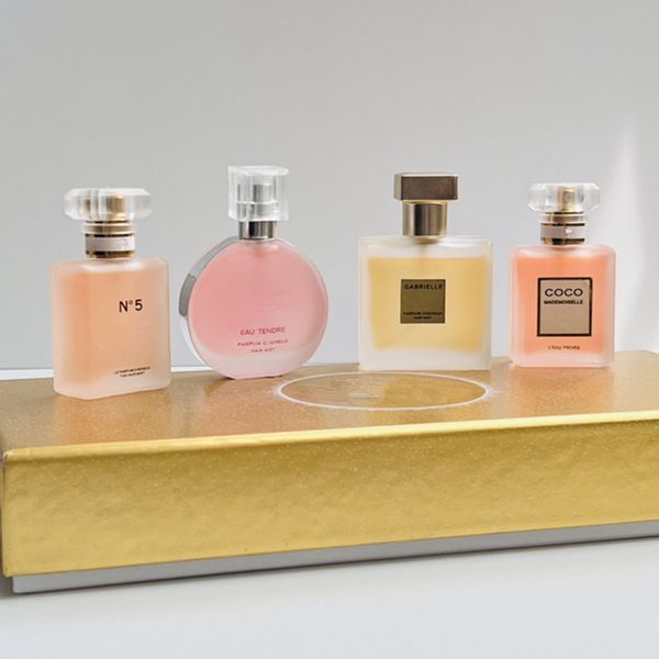 

famous women perfume suit n5 coco chance anti-perspirant deodorant spray 4pcs set body mist long lasting scent fragrance for gift natural la
