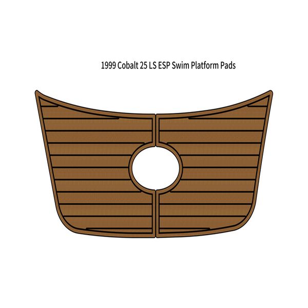 

1999 cobalt 25 ls esp swim platform step pad boat eva foam teak deck floor mat
