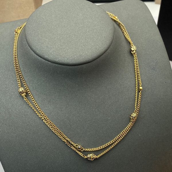 

mq necklace skull designer for woman official reproductions for man 5a t0p gold plated 18k premium gifts classic style european size jewelry, Silver