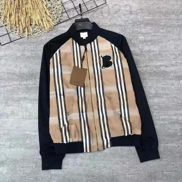 

men's jackets luxuriousmen casual jackets zipper cardigan coat emroidered sweatshirt designer jacket fashion plaid nel mens jacket xm03, Black;brown