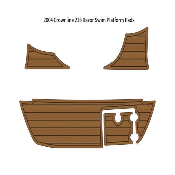

2004 crownline 216 razor swim platform boat eva faux foam teak deck floor pad