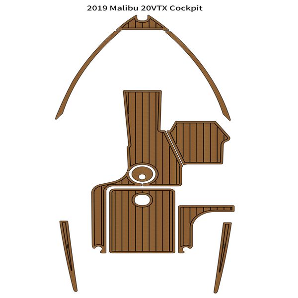 

2019 malibu 20 vtx cockpit pad boat eva foam faux teak deck floor mat flooring