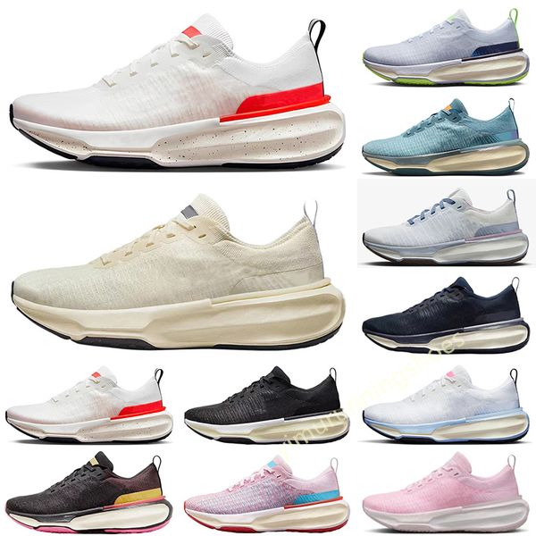 

running shoes for mens womens invincible run 3 trainers designer navy black metallic silver blue tint green outdoor sneakers y1