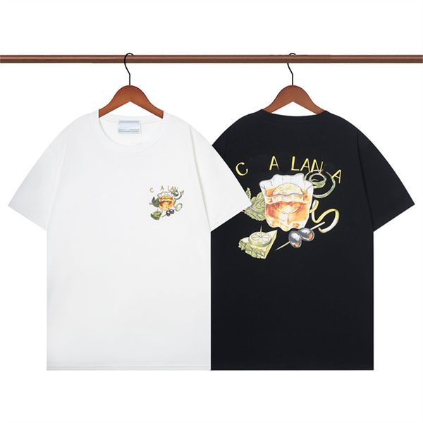 

casablanc men womens designers t shirt men women high qualities letter print casual tshirts short sleeve fashion mens tees#11y, White;black