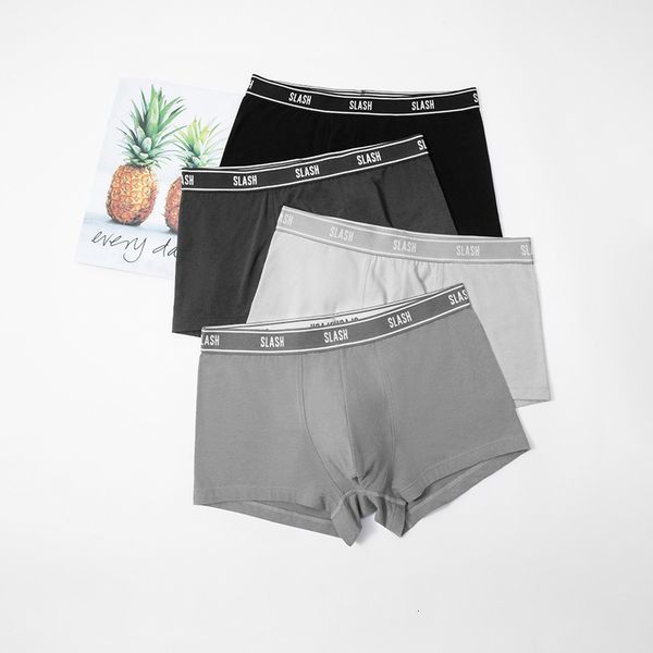 

underpants semir antibacterial men underwear boxer cotton boxer boys youth cotton loose summer thin underwear 230515, Black;white