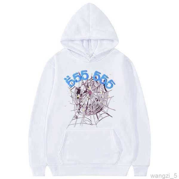 

2023 hoodies sp5der young thug 555555 pullover pink red hoodye pants men quality shoe sp5ders printing spider web sweatshirts 4 1xf1, Black
