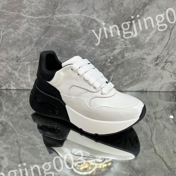 

2023 new designer casual shoes sneakers reflective vintage shoes mens women trainers leather sneaker shoes, Black
