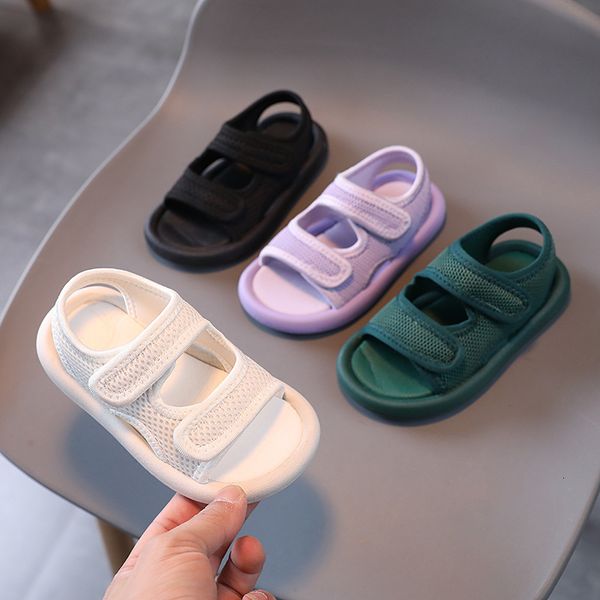 

sandals baby sandals for girl candy color child sandal summer mesh breathable kids shoes lightweight soft sole girl boys beach shoes 230515, Black;red