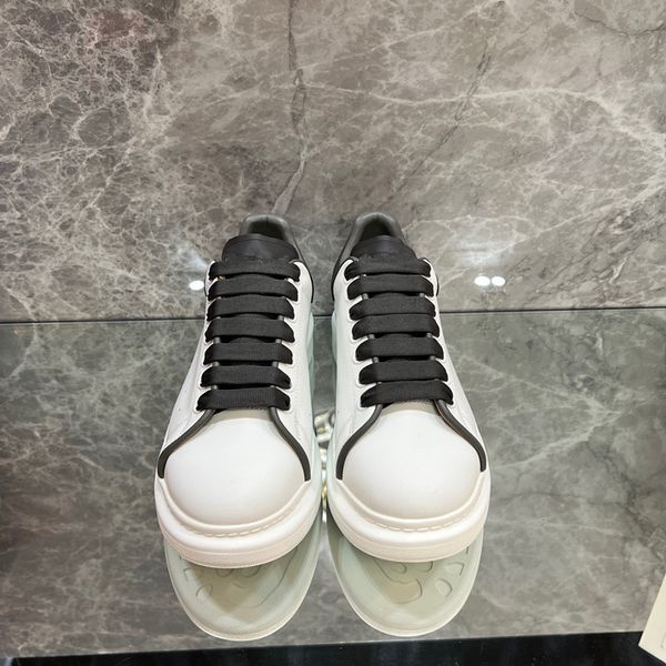 

ceiling retro designer casual shoes men women calfskin shoes vintage sneakers reflective trainer lace-up print 0511, Black