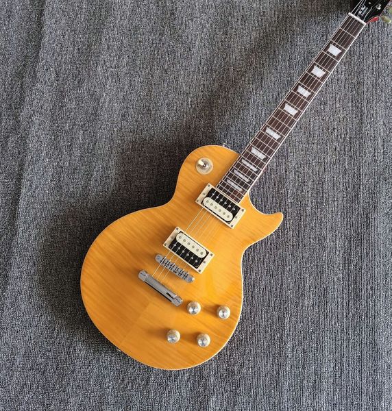 

guitar factory new rosewood fingerboard clear yellow electric guitar