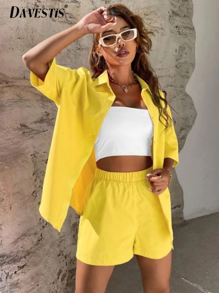 

women's two piece pants spring summer two piece set for women matching setscasual thin short sleeve shirt shorts set women fashion 2 pi, White
