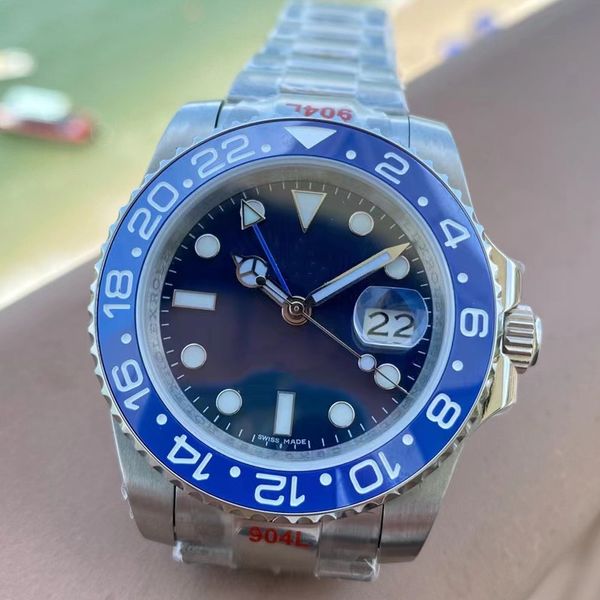 

2023 mens watch ceramics automatic wristwatch 41mm male watches 904l stainless bezel sapphire fashion watch, Slivery;brown