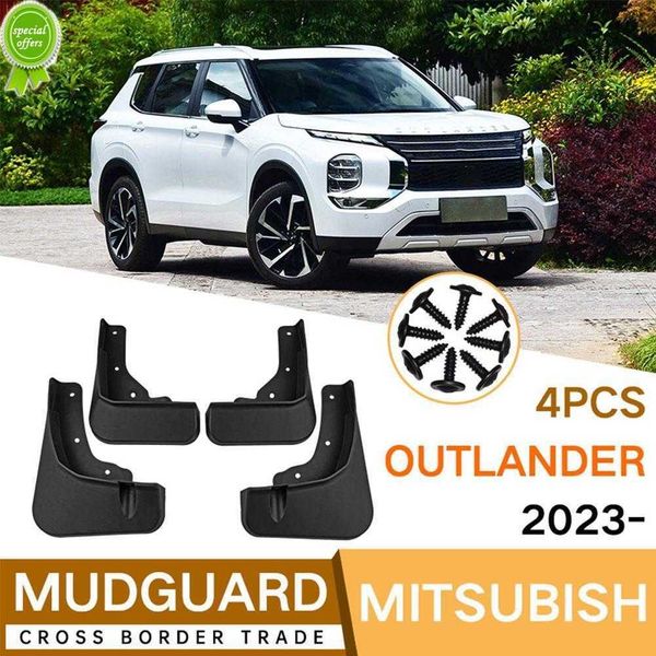 

new for mitsubishi outlander 2022 2023 splash guards mud flap mudguards fender exterior accessories decorative tires