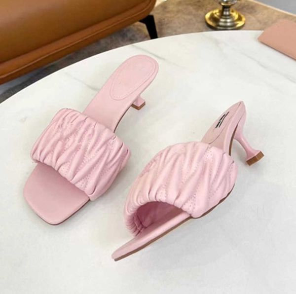 

designer new 23ss women fashion brand platform embroidered letter canvas chunky sandal womens slippers, Black