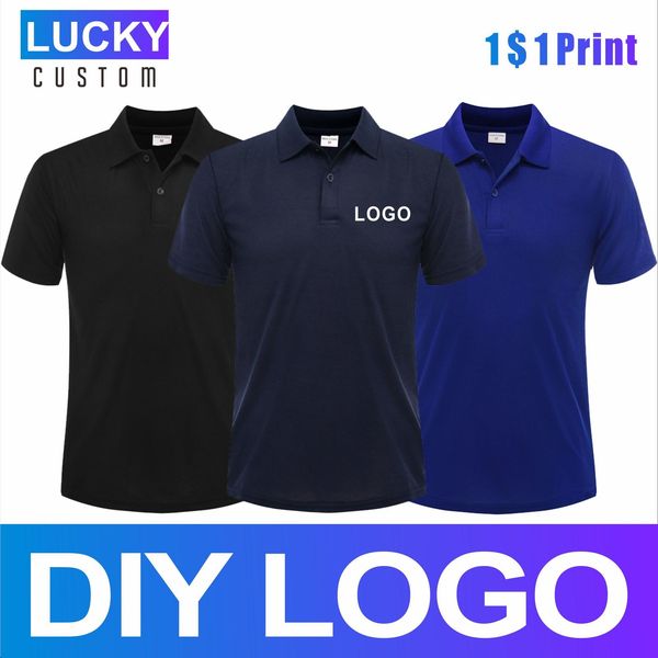 

men's polos ropa hombre polo shirts custom printed embroidery men clothing shirts for men camisa masculina business casual breathable 2, White;black