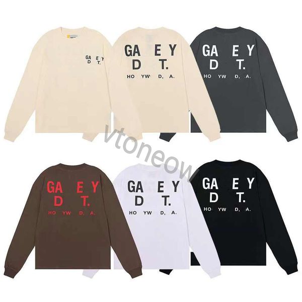 

new galleryse depts designer mens womens hoodies streetwear casual loose cotton sweaters, Black