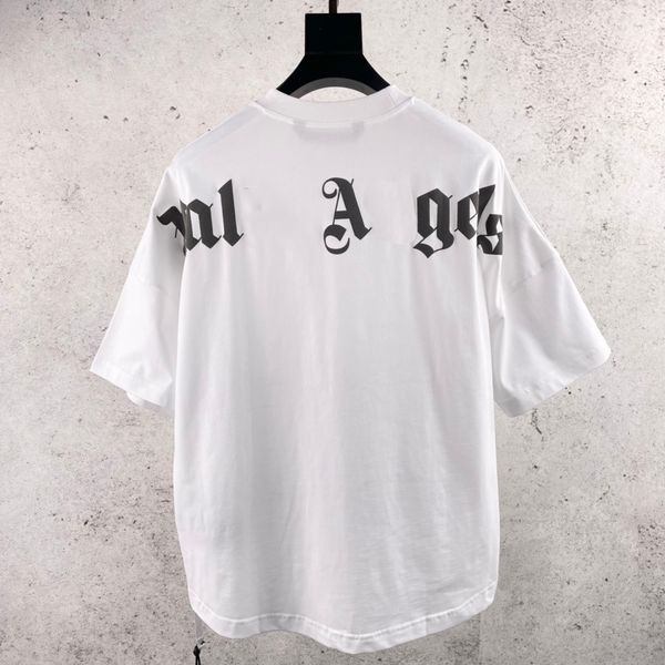 

2023 designer of luxury t-shirt brand t shirt clothing spray letter short sleeve spring summer tide men and women, White;black