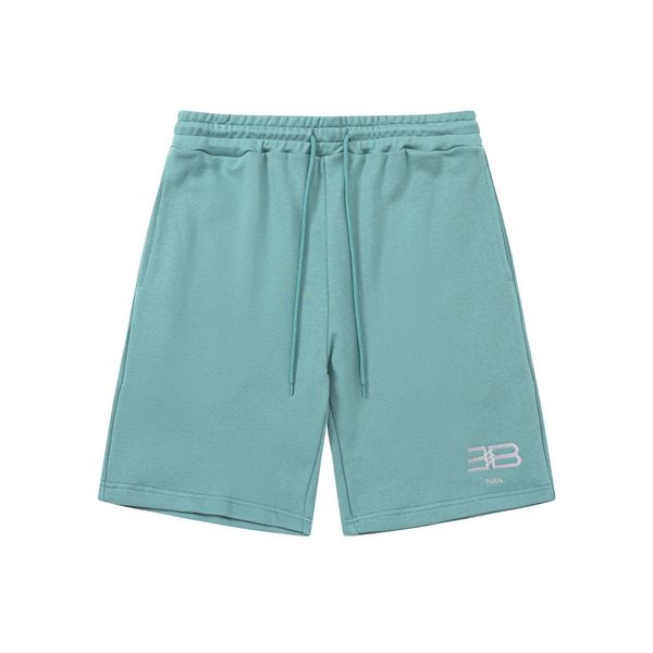 

designer fog high-quality men's and women's streetwear shorts fashion draw rope reflective knee length pants, White;black