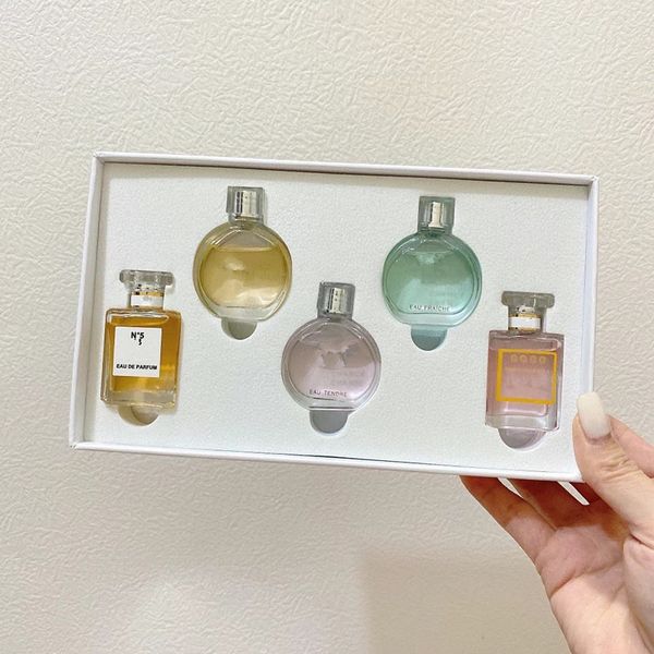 

famous women perfume suit n5 coco chance anti-perspirant deodorant spray 5mlx5 set body mist long lasting scent fragrance for gift natural l