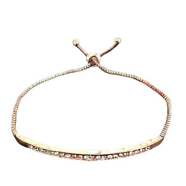

ins style fashion diamond bracelet micro inlaid zircon adjustable brace lace all matching accessories wholesale, Golden;silver
