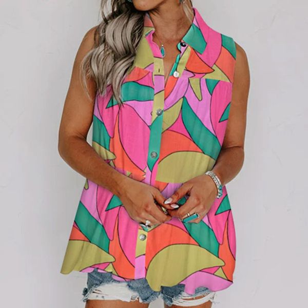 

multicolor boho abstract pattern split v neck flowy blouse, Black;gray