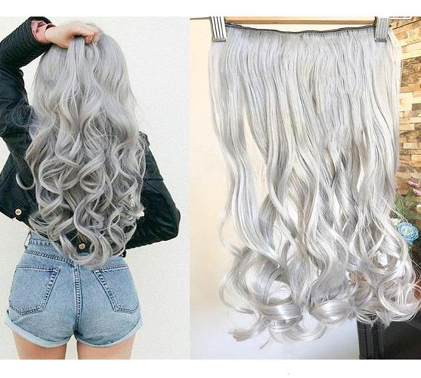 

hair bulks lelinta 30039039 long natural wavy women clip in extensions black brown high tempreture synthetic piece 2211115049427