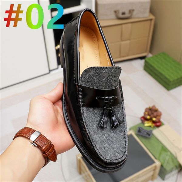 

2023 luxury wedding shoes designer dress new luxury fashion leather oxford big size 45 men formal for velvet loafers men's fits true to, Black