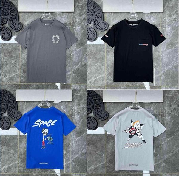 

mens classic t shirt heart fashion ch brand letter sanskrit cross pattern sweater t-shirts designers chromes pullover cotton tshirts plus s, White;black