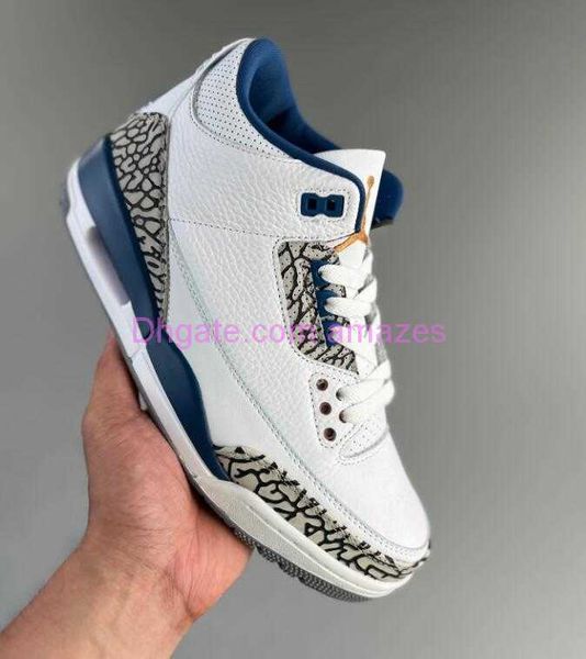 

shoes 3 basketball retro wizards mens womens shoes 3s white true blue metallic copper cement grey sports sneakers ct8532-148 size us 4-13 eu