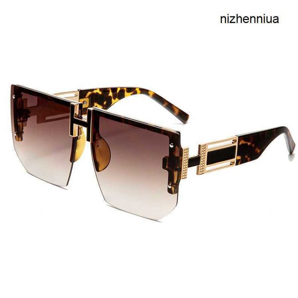 

hermm elegant sunglasses new fashion square rock sunglasses for men and women street shooting modern mcbn, White;black