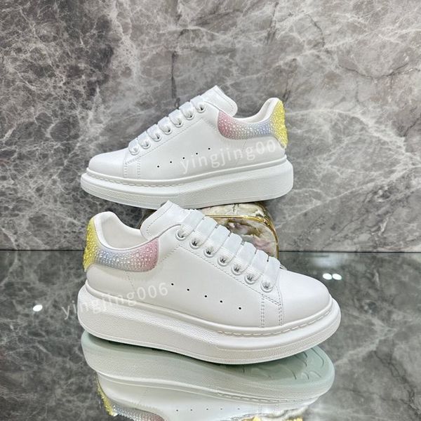 

new mens designer fashion casual shoes leather lace-up sneaker fashion lady flat running trainers letters gym sneakers, Black