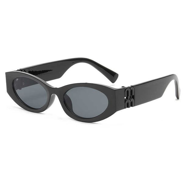 

22048 oval sunglasses hip hop polarized sun, White;black