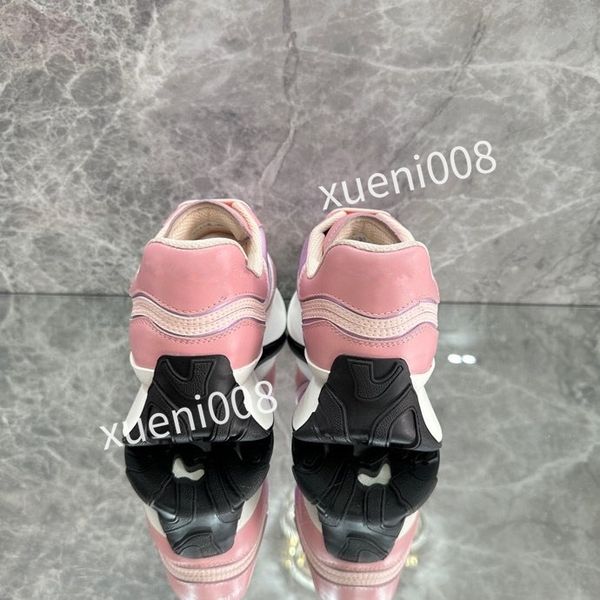 

new women men quality casual shoes designer leather lace-up sneaker fashion running trainers letters woman shoes flat printed gym sneakers, Red;white